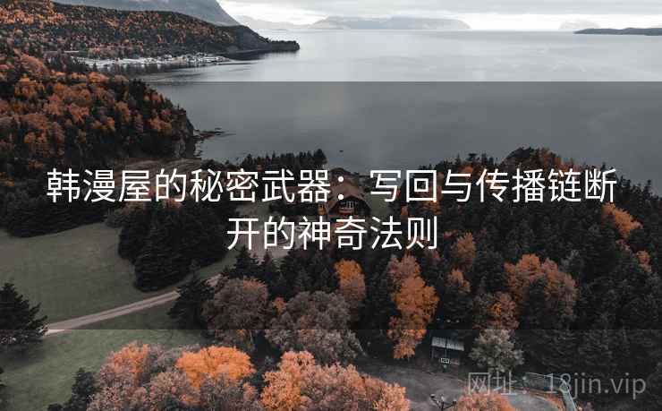 韩漫屋的秘密武器：写回与传播链断开的神奇法则