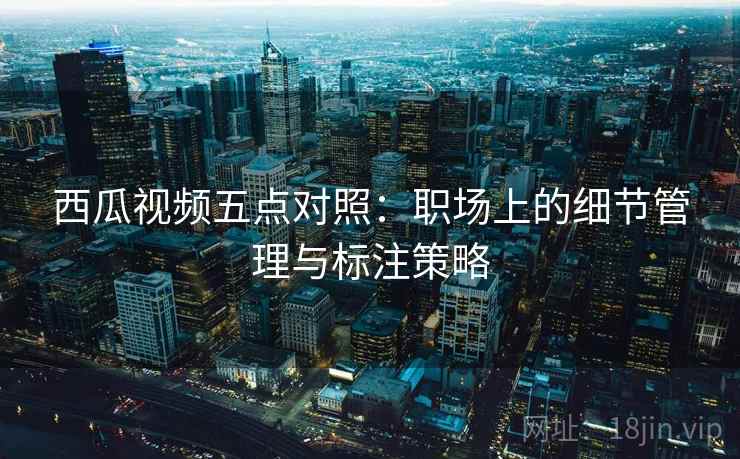 西瓜视频五点对照：职场上的细节管理与标注策略
