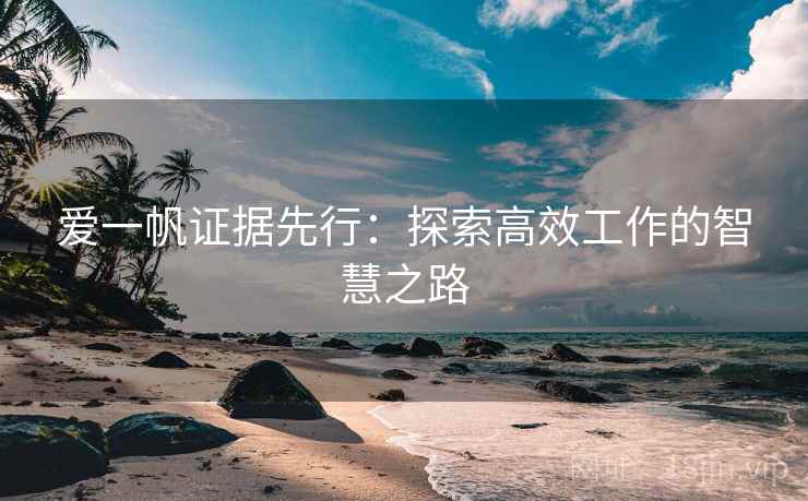 爱一帆证据先行:探索高效工作的智慧之路